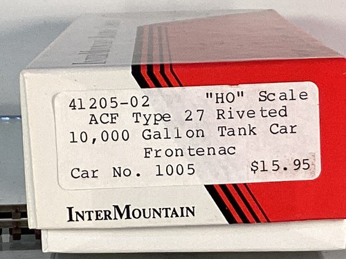 Kit Intermountain HO 40205-02 ACF Tipo 27 Tanque Remachado 10.000, Frontenac Nuevo en Caja | Zustand: New