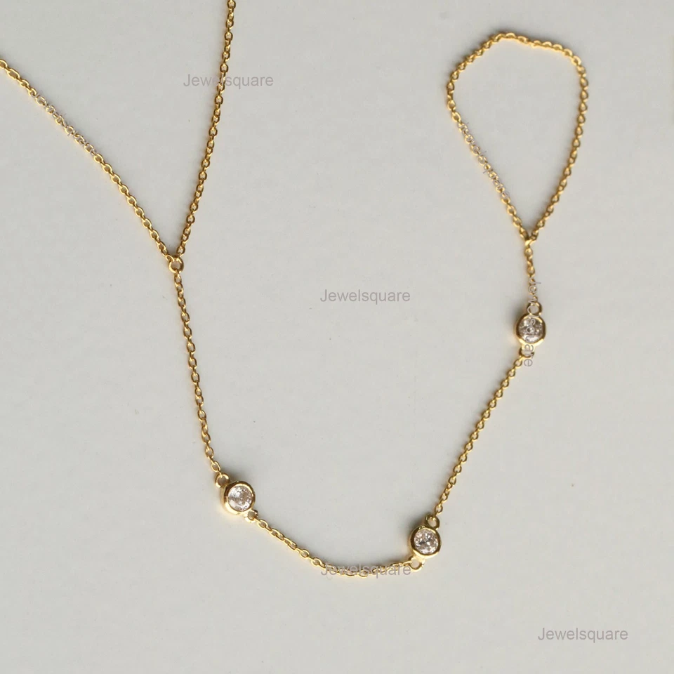 Pulsera de oro de 14 k con anillo lleno de esclavos de cadena delicada de diamantes Foto 2 de 4