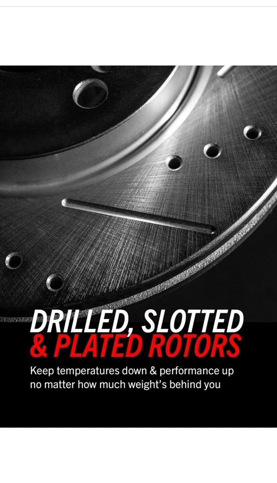 Disc Brake Rotor-Cross-Drilled Slotted Power Stop AR8750XR - Image 3 of 3