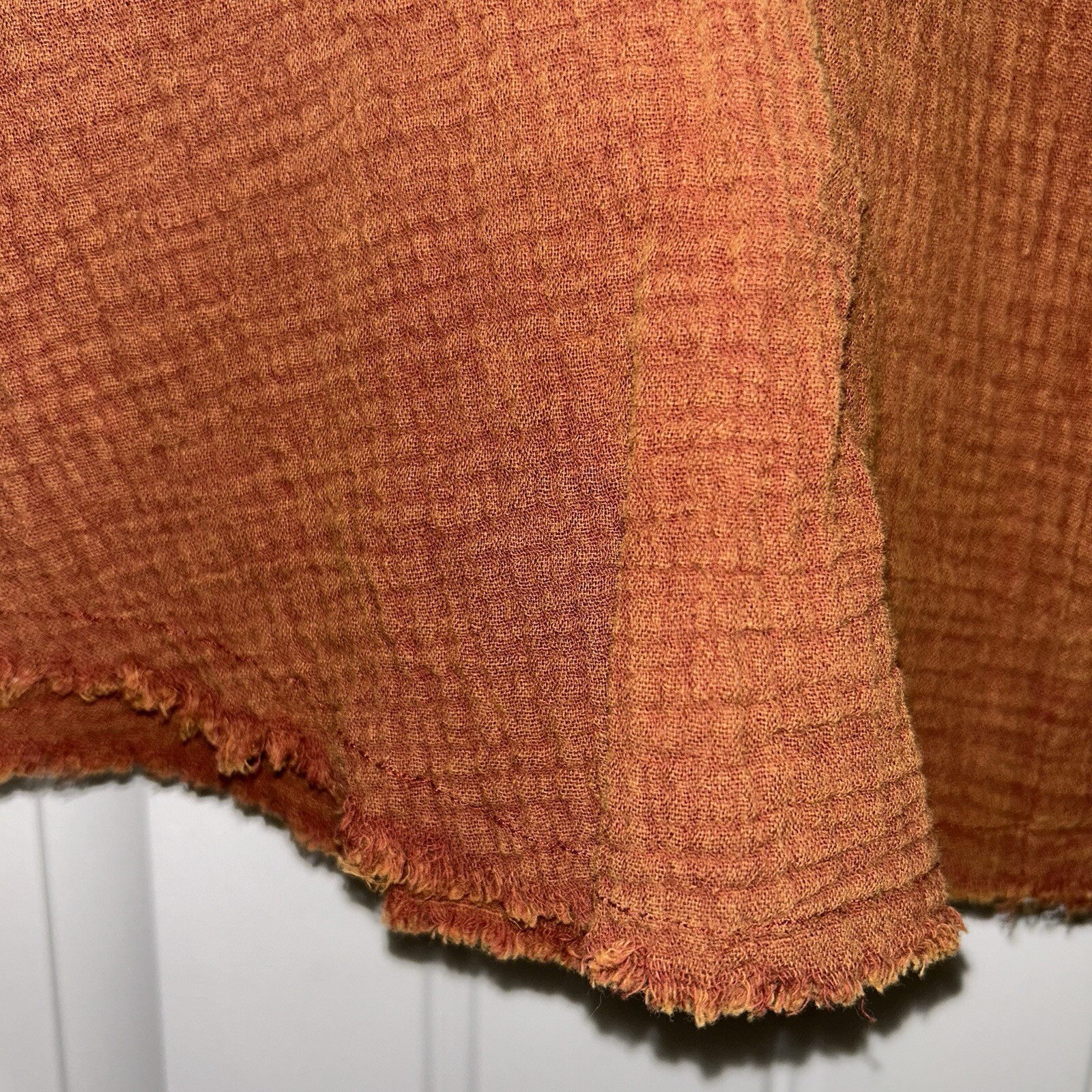 White Birch Rust Button Down Top Women’s Medium - image 4