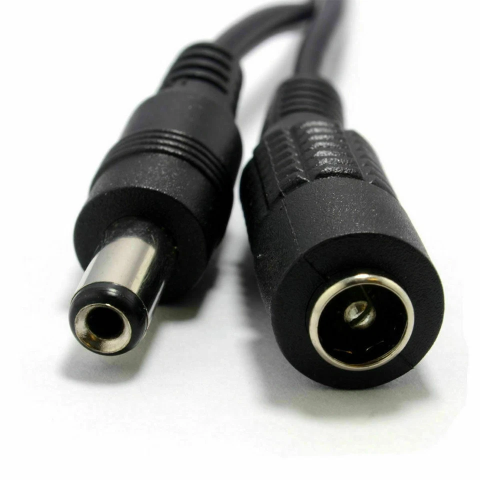 33ft DC 12V Power Supply Extension Cable Cord for DVR CCTV Security Camera - Image 2 of 4