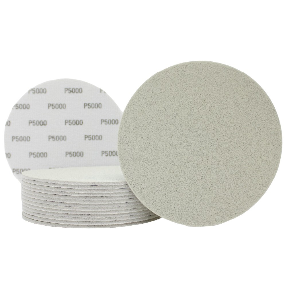 6-inch Hook & Loop Abrasive Foam Polish Discs - GRIT 5000 - 