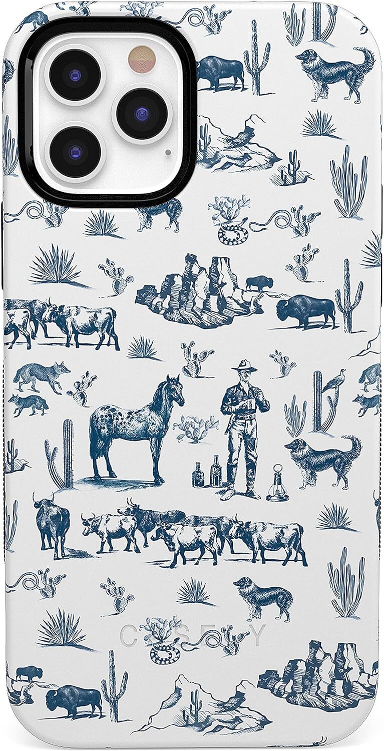 Casely iPhone 12/12 Pro Wild West Adventure Case - Desert Western Design