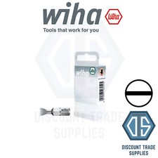 Image of Wiha Bit Set Standard 25mm Slotted 1/4" in box 2-pcs 07864