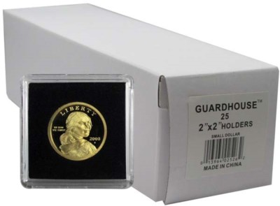 2x2 Snaplocks For US Small Dollar $ Coins 25 Guardhouse Tetra Safe Coin Holders