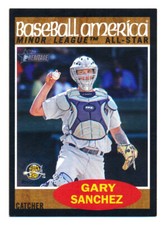 2011 TOPPS HERITAGE GARY SANCHEZ RC BLACK BORDER YANKEES ROOKIE SP #24/62 1/1!