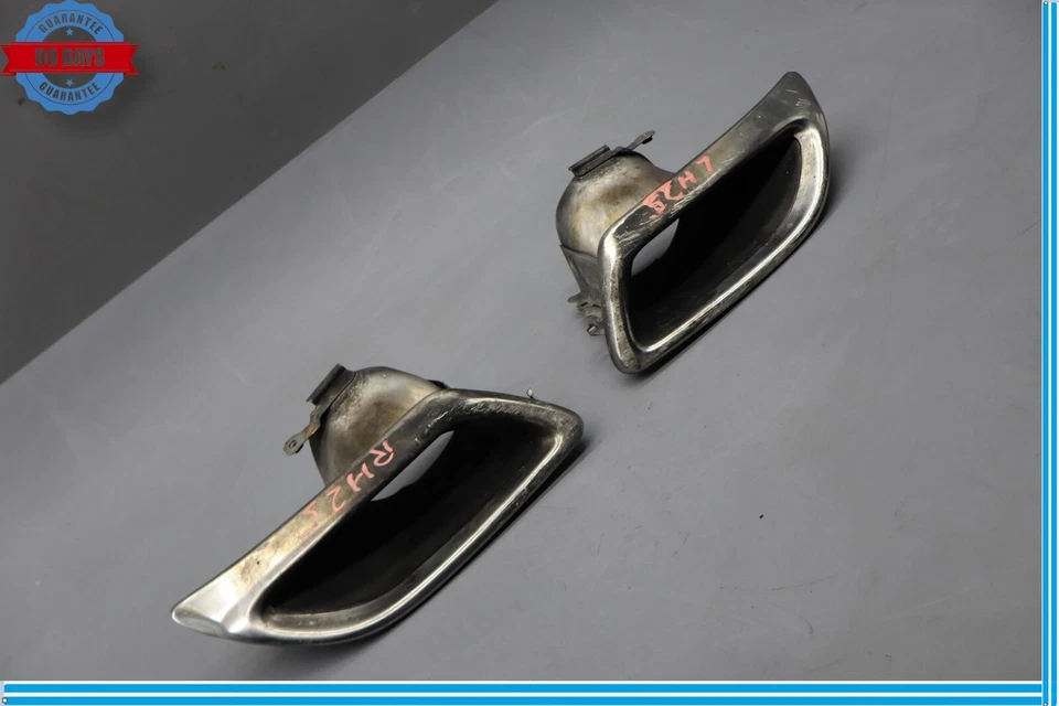 07-09 Lexus LS460 LS460L Rear Left & Right Side Exhaust Tail Pipe Tip Set Oem - Image 3 of 4