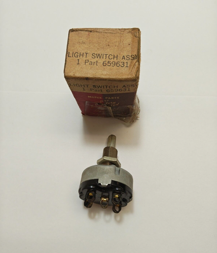 35-36 Plymouth Deluxe PJ Model P2 deluxe Headlight Headlamp Switch 659631 NOS - Picture 5 of 7