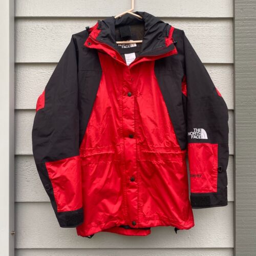 North Face Women's Medium Mountain Light Jacket Gore-Tex Goretex RED Vintage
