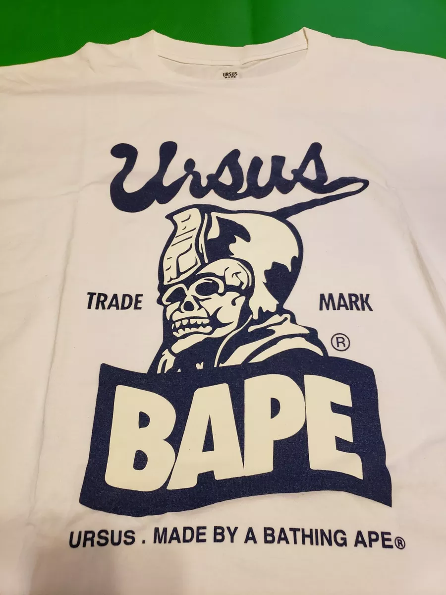 URSUS BAPE TRADE MARK T-SHIRT WHITE SZ.XL