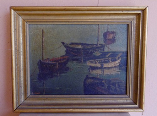 PEINTURE MARINE HUILE SUR TOILE SIGNEE LAURENT HOUEL - Foto 3 di 7