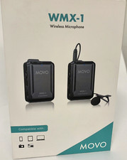Movo Wmx-1 2.4ghz Wireless Lavalier Microphone System Compatible With Dslr Camer