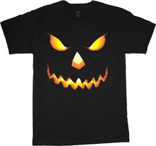 Men's t-shirt Halloween design jack o lantern pumpkin scary tee shirt costume