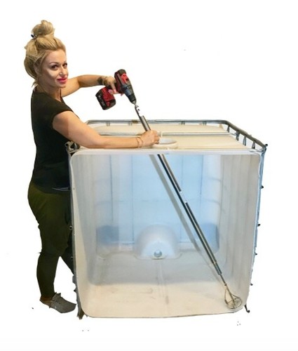 Frame Stirrer Portable IBC Tote Shuttle Agitator Mixer Stirrer Fertiliser Chemical ...