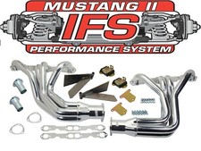 47 54 Chevy Truck Mustang Ii Ifs Sbc Kit Ceramic Coated Headers 283 327 350 383