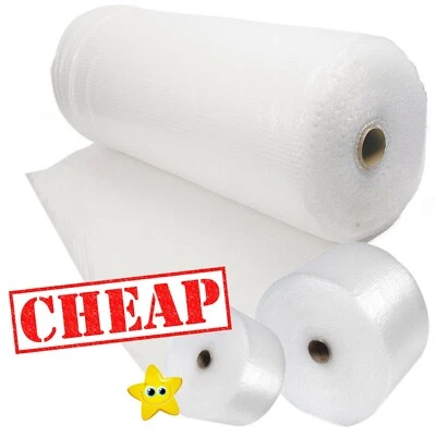 BUBBLE WRAP ROLLS SMALL LARGE (300mm, 500mm, 750mm) - FREE UK DELIVERY