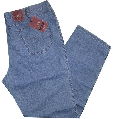Pantalone uomo jeans taglie forti 57 59 61 63 65 67 69 71 73 75 strech  leggero | eBay