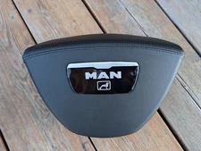 NEW Leather Front Cover for MAN TGX TGS TGA TGL TGM Truck Steering Wheel