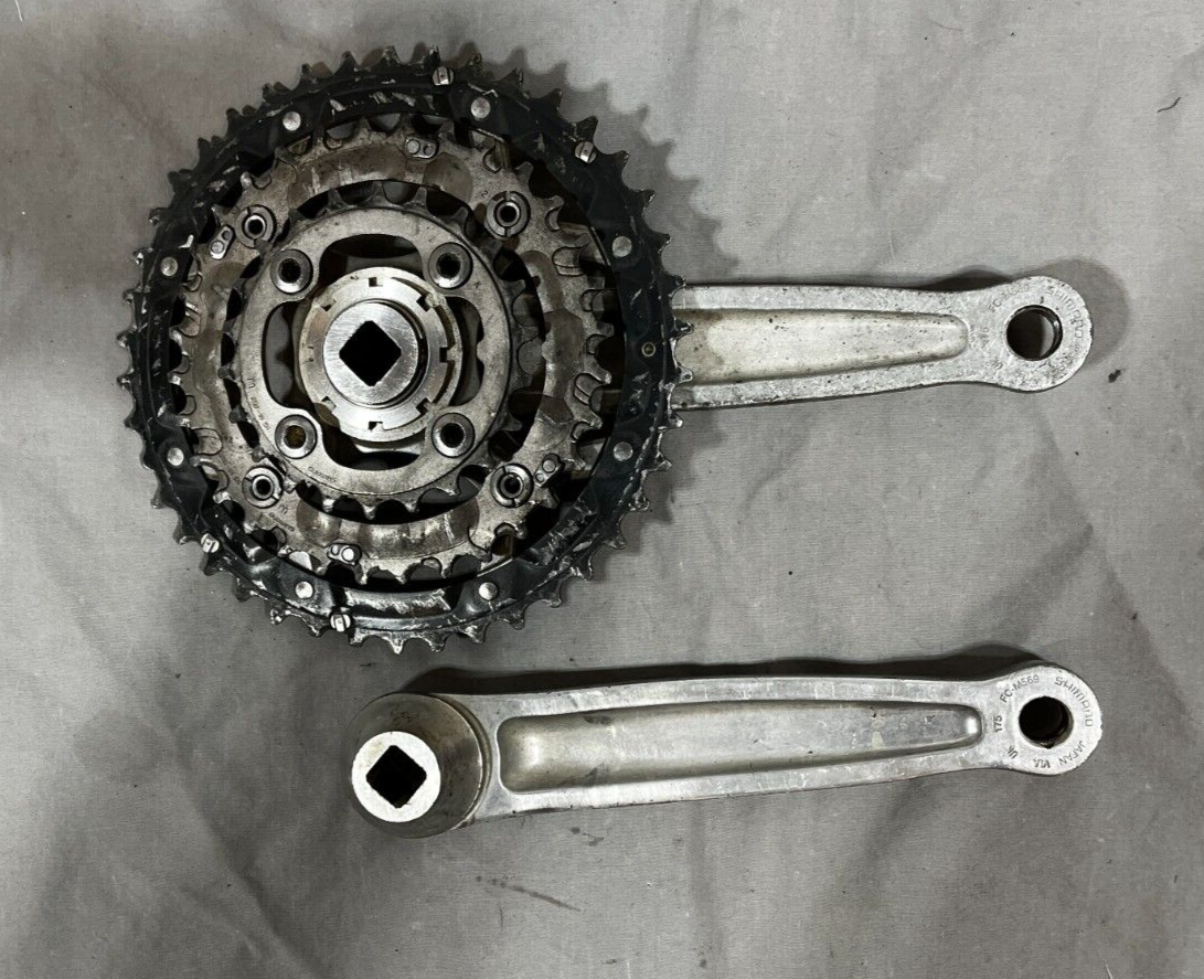 Vintage Shimano Deore LX FC-M569 175mm 44/32/22 Mountain Bike