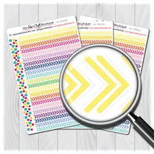 Arrow Planner Stickers for Diary Calendars, Journals and Scrapbooking