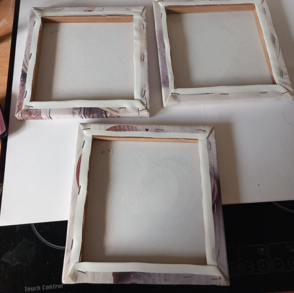 Live Laugh Love canvas art prints. 3 small canvas art for home, or as