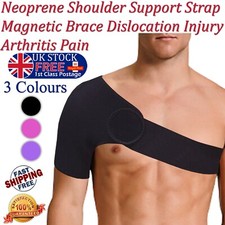 Shoulder Support Magnetic Neoprene Strap Brace Dislocation Injury Arthritis Pain