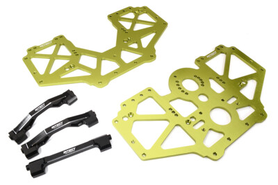 Billet Machined Center Chassis Side Plate & Mount Set for Losi 1/8 LMT 1.0 4WD