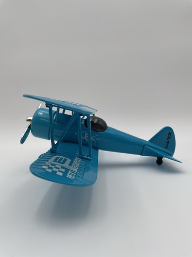 1934 STEARMAN BIPLANE Kyle PETTY #42 BLUE COIN BANK (ITEM #00449) - Picture 3 of 8