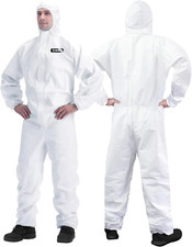 Suit Disposable Coverall  Full Body Painters Suit in 7 Sizes w/ Multiple Specs
