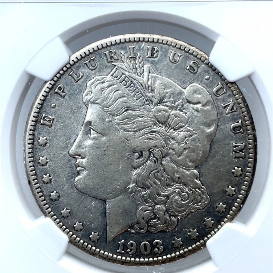1903 S $1 Morgan Silver Dollar  NGC XF Details Cleaned - Image 2 of 4