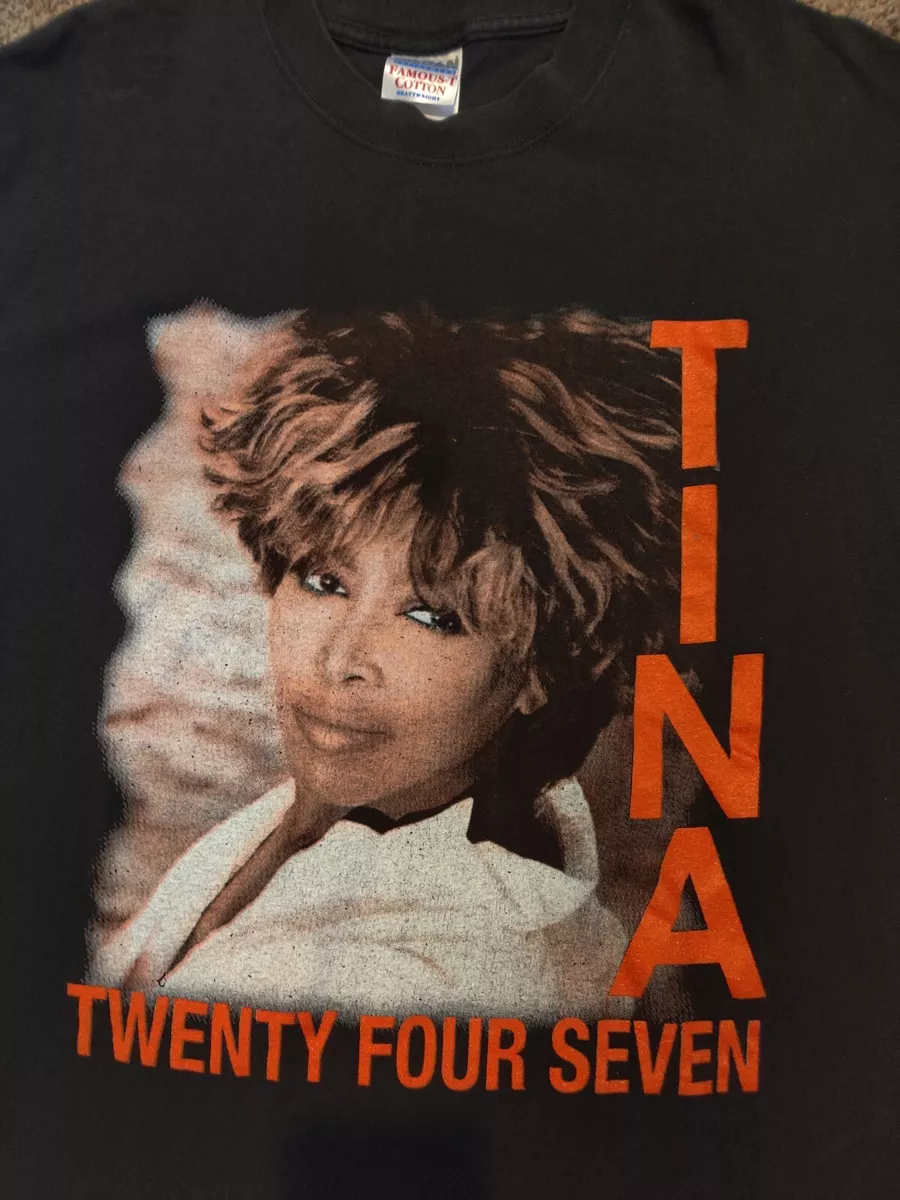 Tina Turner Concert Tour T Shirt Twenty Four Seven Rap Tee Large