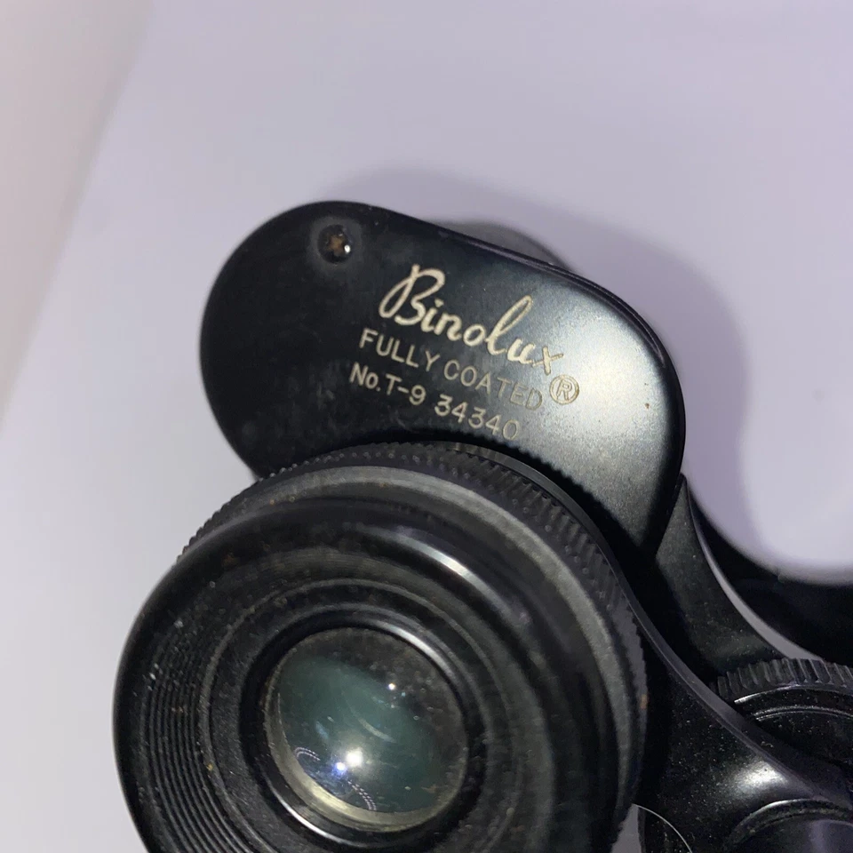 Binoculars 8x30 Binolux Black Ostrich Carry Case Built In Compass T-9 34340 - Image 3 of 4