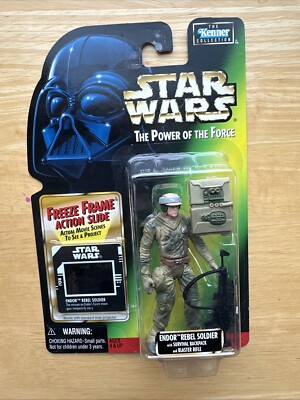 Star Wars The Power of the Force ENDOR REBEL SOLDAT with Freeze Frame 1997