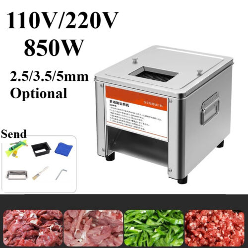 Nueva cortadora de carne comercial eléctrica de acero inoxidable 850 W - Imagen 13 de 14