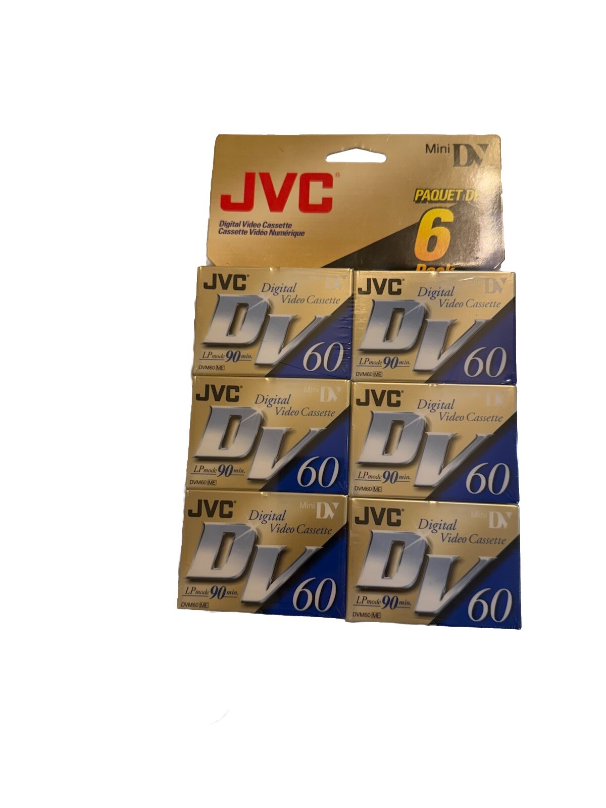 JVC Digital Video Cassette Mini DVC 60 NEW SEALED DVM60ME NOS Lot Of 11