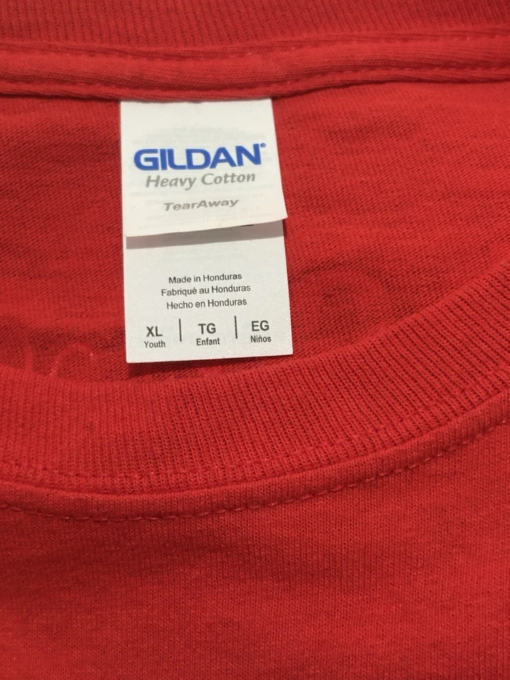 Camisa de Navidad Esquimal Joe’s Stillwater OK Elf Roja Manga Larga Juvenil XL 2010 Foto 4 de 4