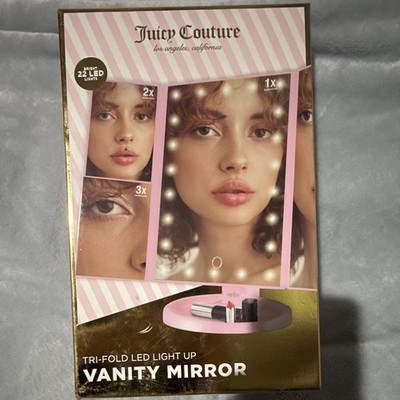 Juicy Couture Pink LED Lighted Vanity Mirror Touch Sensor 14in