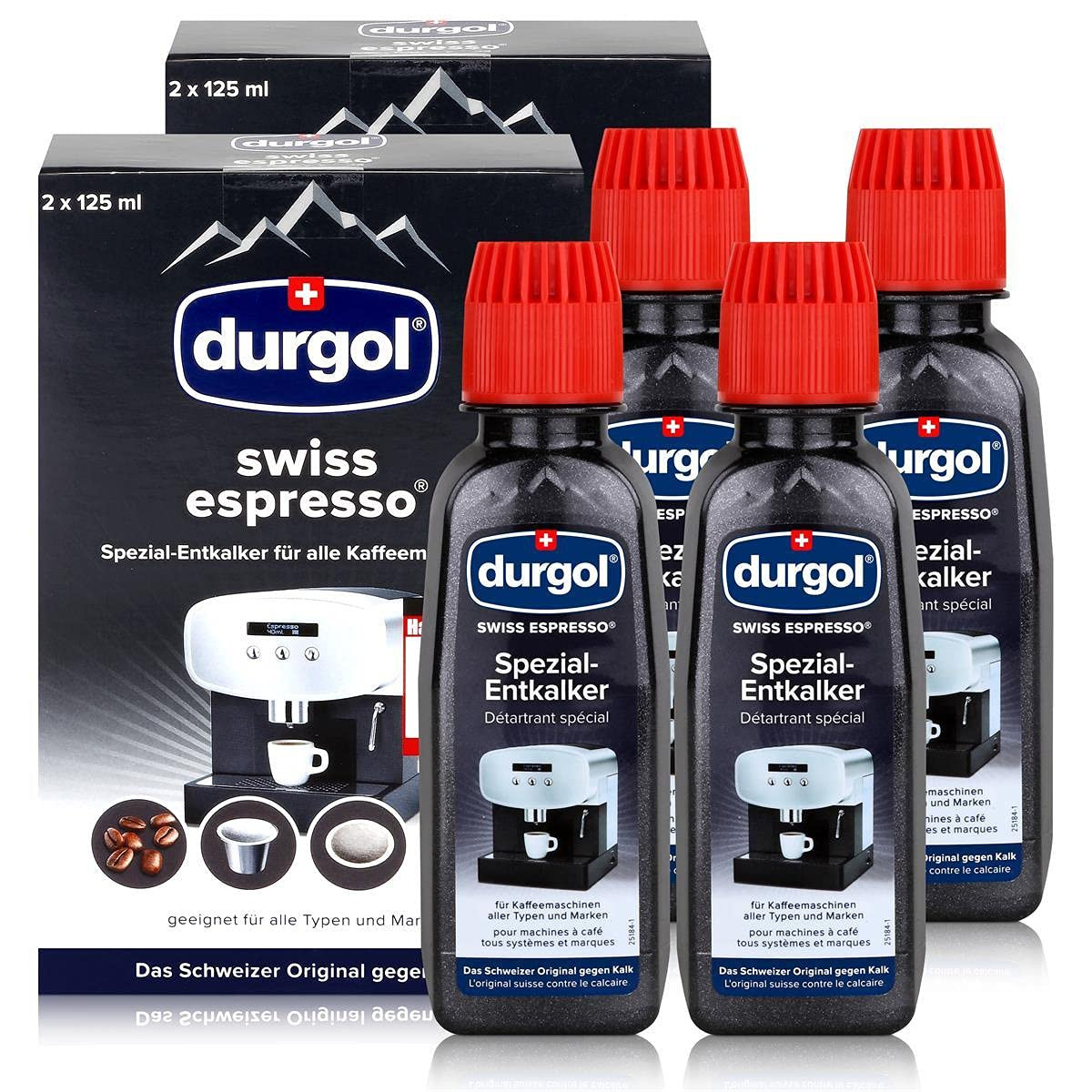 durgol Swiss espresso, decalcificante speciale, per macchine da caffè di (x4I)