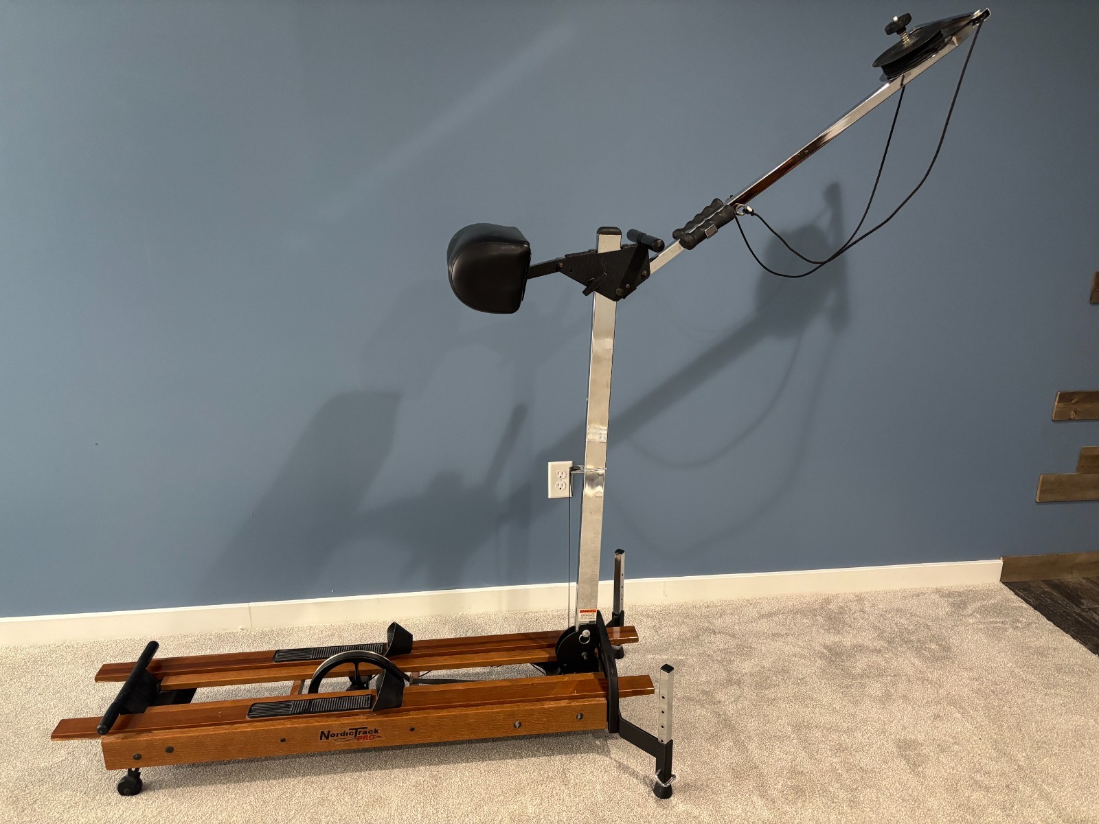 Vintage Nordic Track Pro Skier Machine Exercise Workout Ski Home Gym With Manual