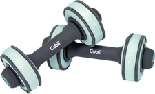 Cubii Build Adjustable Dumbbell Set - Includes Two Compact, Turquoise 