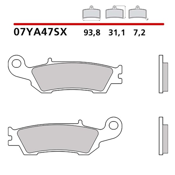 Brembo VORDERRADBREMSBELAGE-KIT FUR Fantic Motor XX 125 20-21-COD. 07YA47SX-image