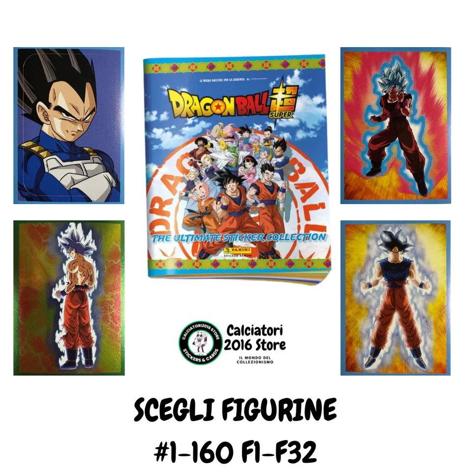 Dragon Ball Super Panini - Figurine a Scelta 1-160 F1-F32