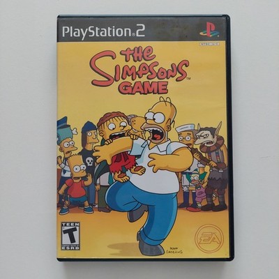 The Simpsons Game PlayStation 2 Electronic Arts w/ Manual, Case, Disc, 2007