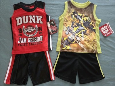 NWT Transformers & Mad Game Boys 2-Piece Outfit Bundle Size 2T Set