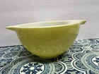 Vintage Pyrex #441 Verde Pale Yellow 1 1/2 Pint Cinderella Nesting Mixing Bowl