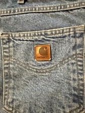 Vintage Carhartt Light Blue Denim Jeans Size 42x32 Relaxed Fit B17STW