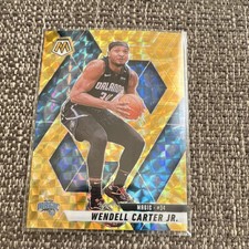 Panini 2024-25 Mosaic Wendell Carter Jr. #62 Orlando Magic Reactive Yellow Prizm