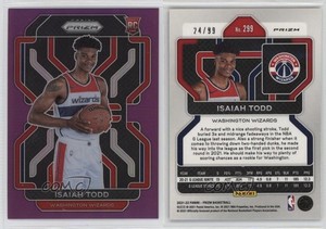 2021-22 Panini Prizm Purple Prizm /99 Isaiah Todd #299 Rookie RC