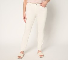 BEAUTIFUL by Lawrence Zarian Women's Pants Sz 16 Classic Straight White A693048