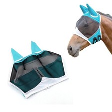 Andiker Soft Mesh Horse Fly Mask With Ears, Breathable Horse Face Mask